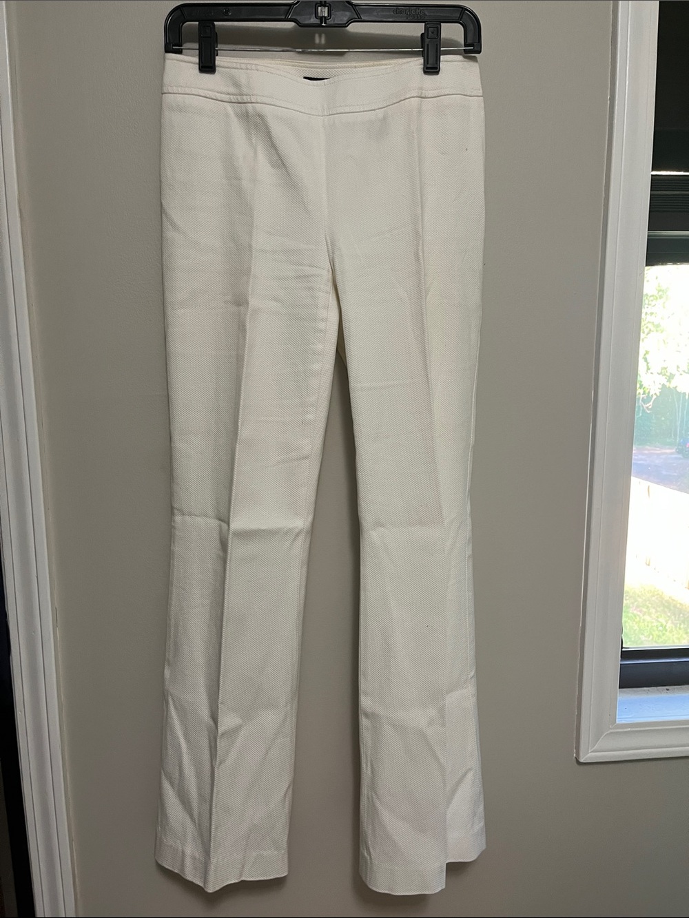 Vintage White Textured Dress Pants